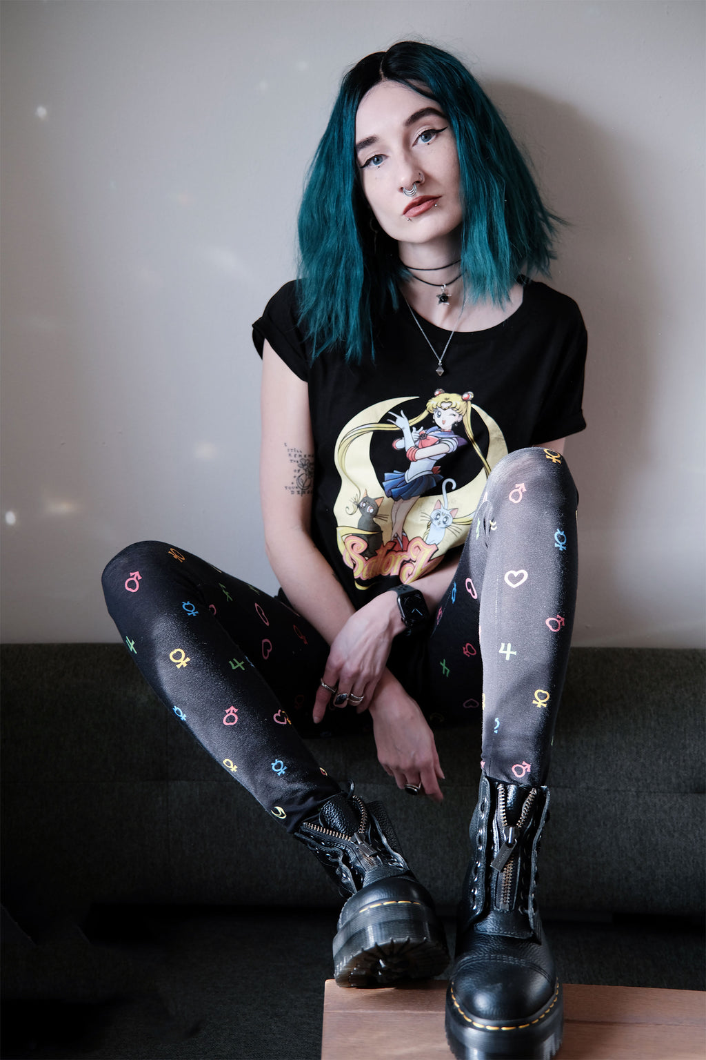Immagine del prodotto Leggings simbolo Sailor Moon nero