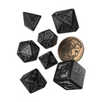 Immagine del prodotto Witcher - Set di dadi RPG Geralt 7 pezzi con moneta da collezione lupo