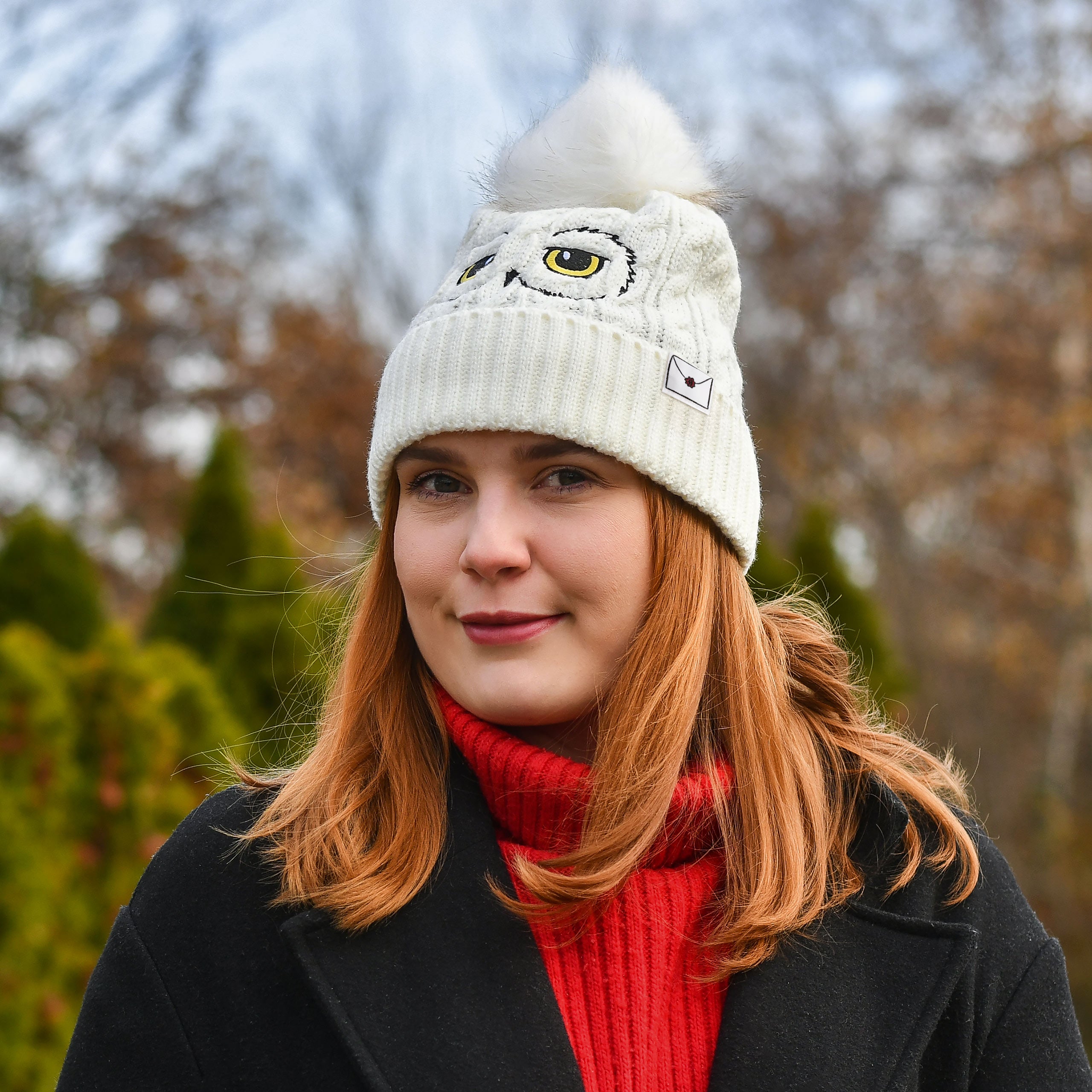 Immagine del prodotto Cappello Hedwig con pompon - Harry Potter