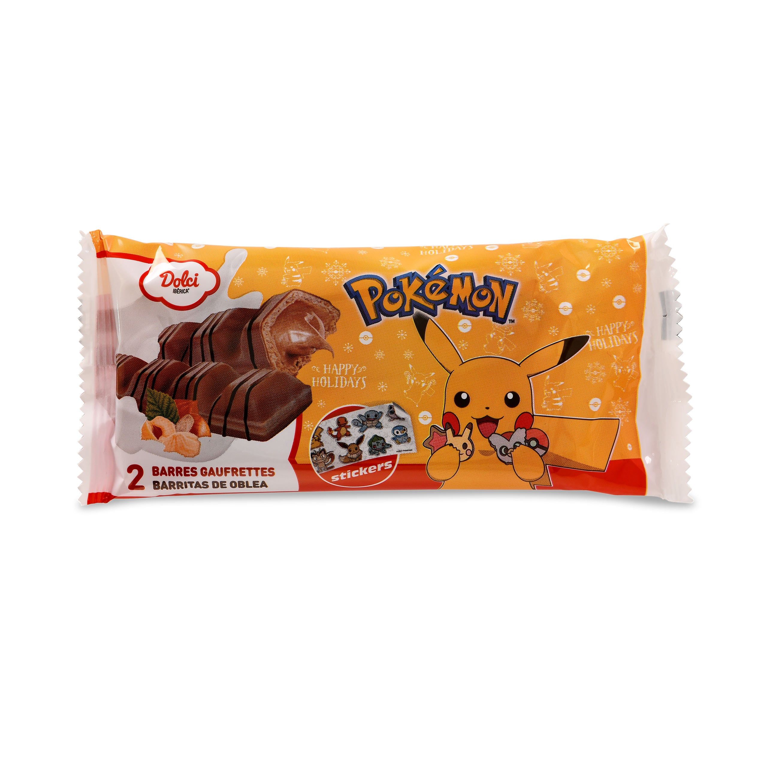 Immagine del prodotto Pokemon - Barretta di wafer Pikachu con adesivi