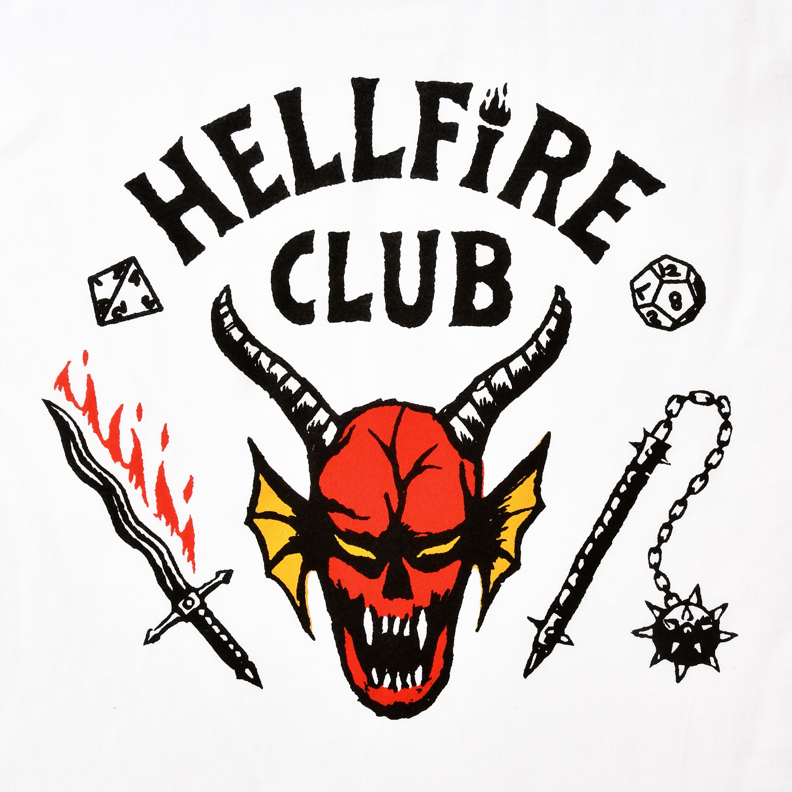 Immagine del prodotto Stranger Things - T-shirt bianca con logo Hellfire Club