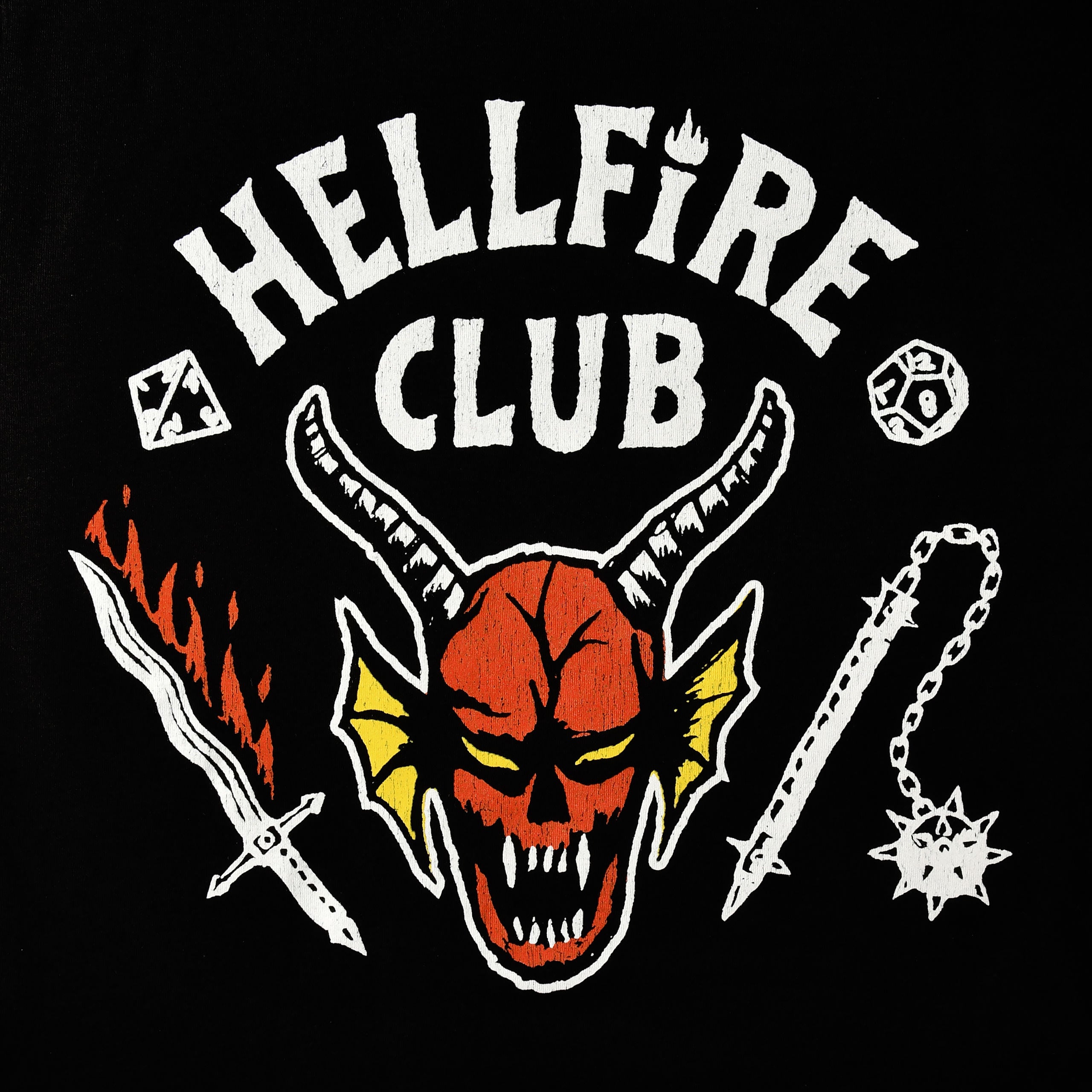 Immagine del prodotto Stranger Things - Maglietta nera con logo del Club Hellfire