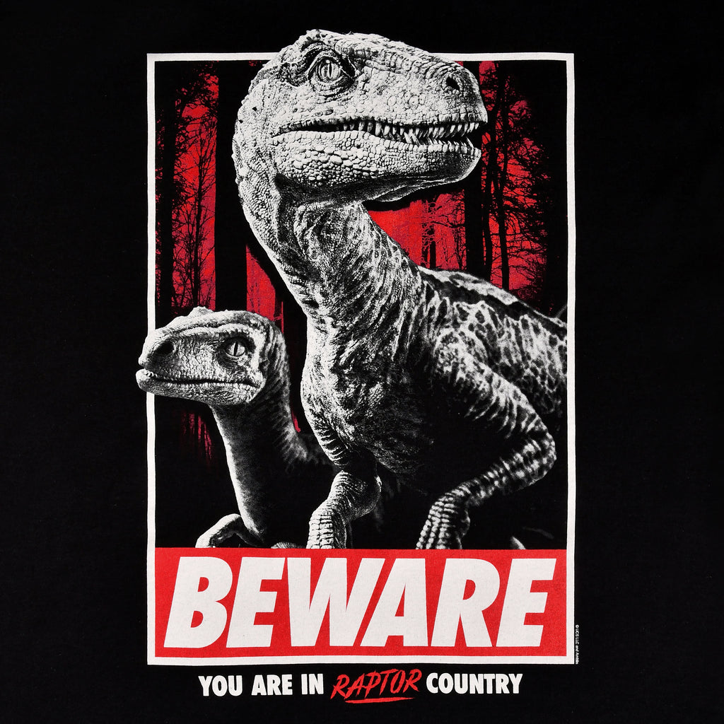 Immagine del prodotto Jurassic Park - Attenzione Raptor Country T-shirt nera