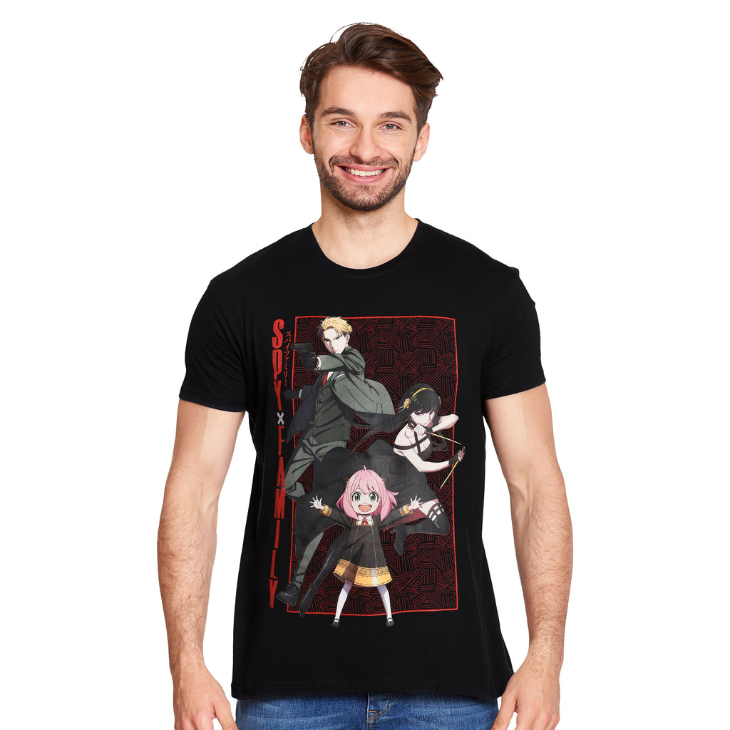 Immagine del prodotto Spy x Family - T-shirt con poster di gruppo nero