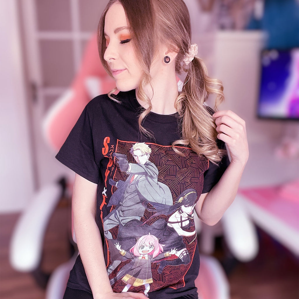 Immagine del prodotto Spy x Family - T-shirt con poster di gruppo nero