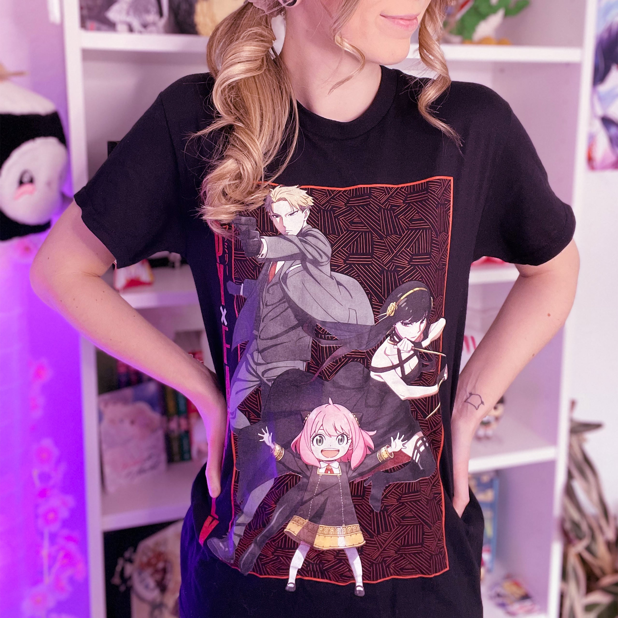Immagine del prodotto Spy x Family - T-shirt con poster di gruppo nero
