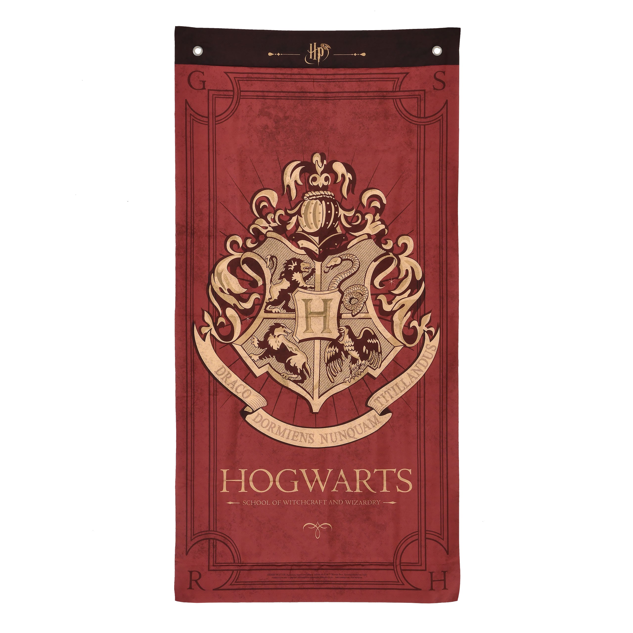 Immagine del prodotto Harry Potter - Stemma di Hogwarts su pergamena da muro rossa