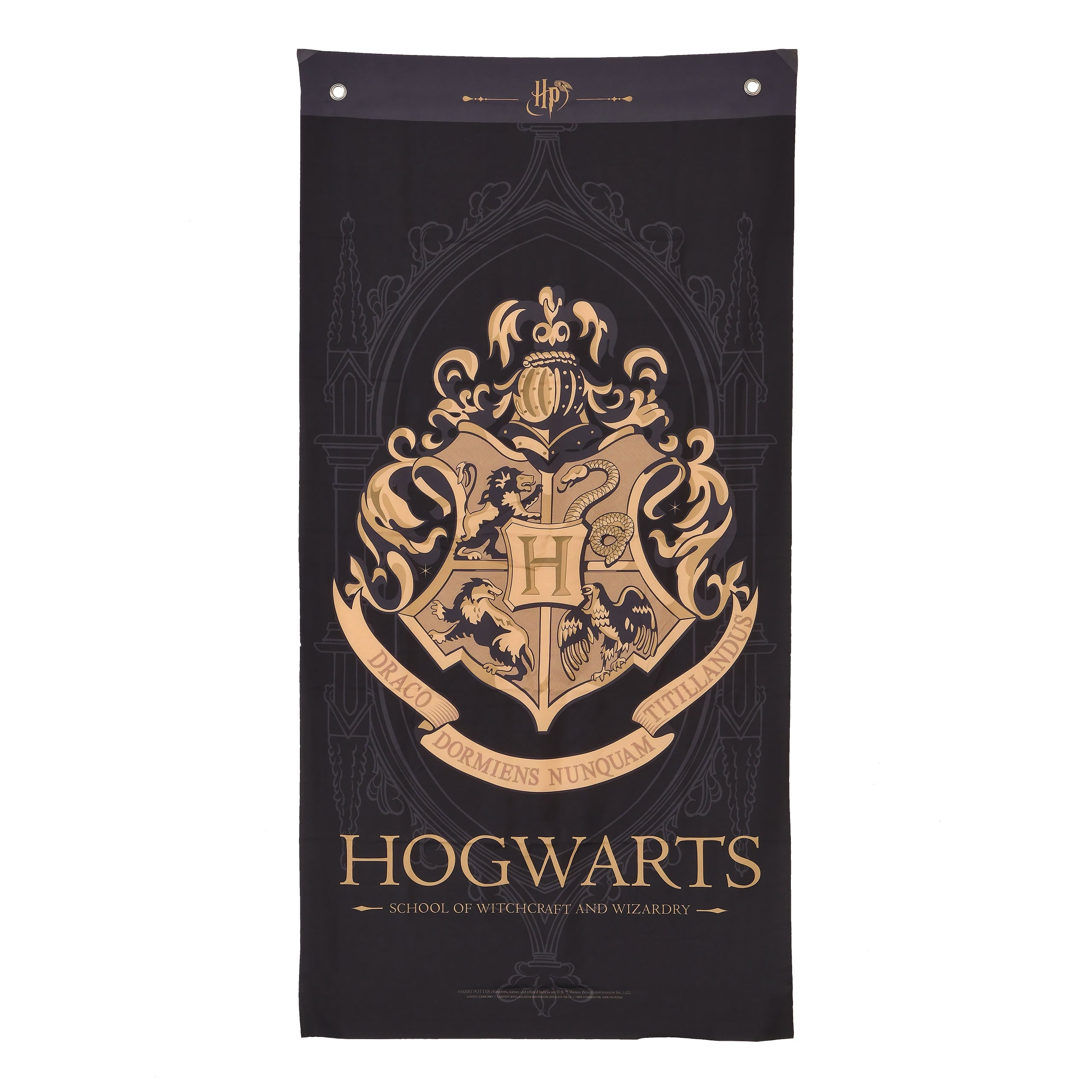 Immagine del prodotto Harry Potter - Pergamena da muro con stemma di Hogwarts nero