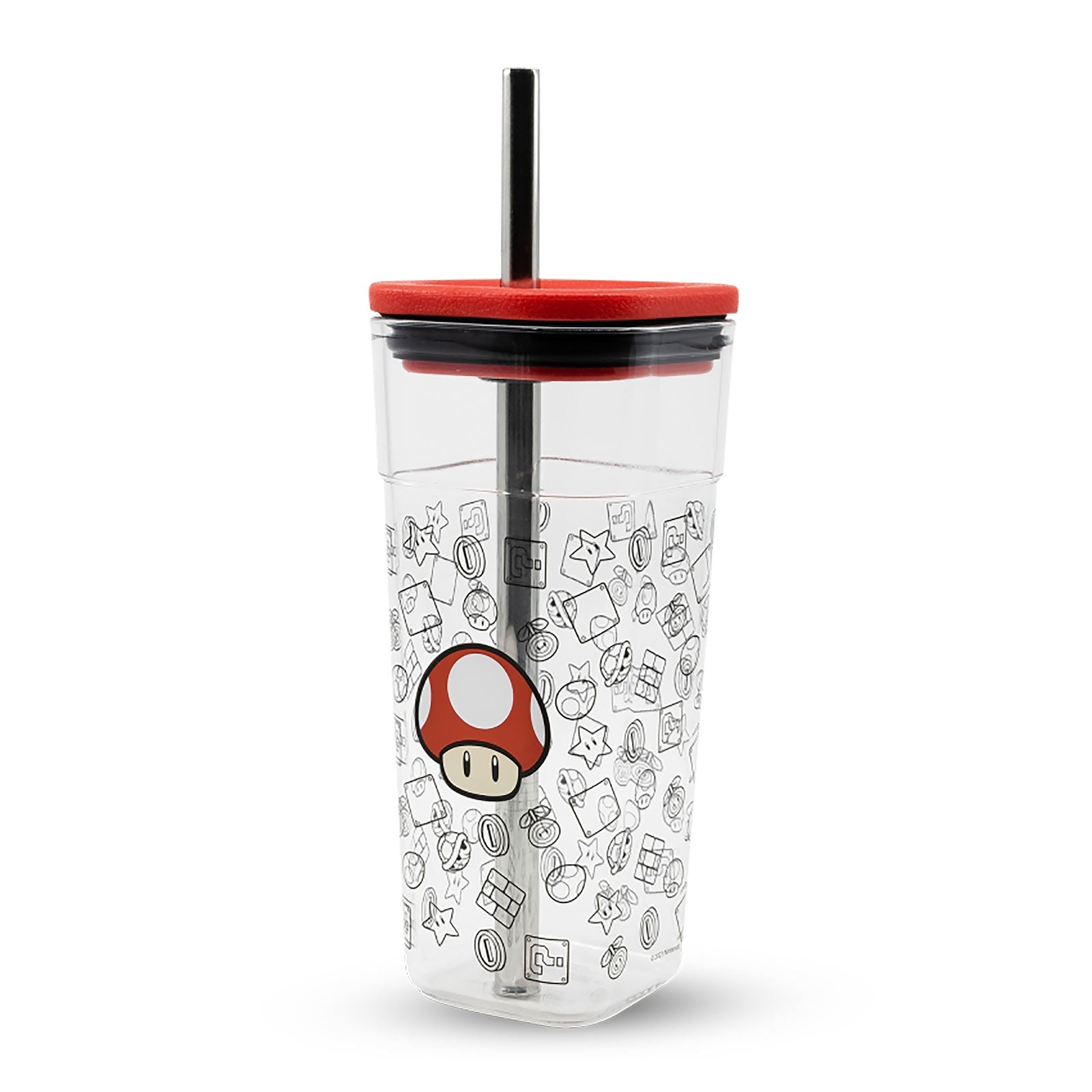 Immagine del prodotto Super Mario - Tazza Super Fungo con cannucce