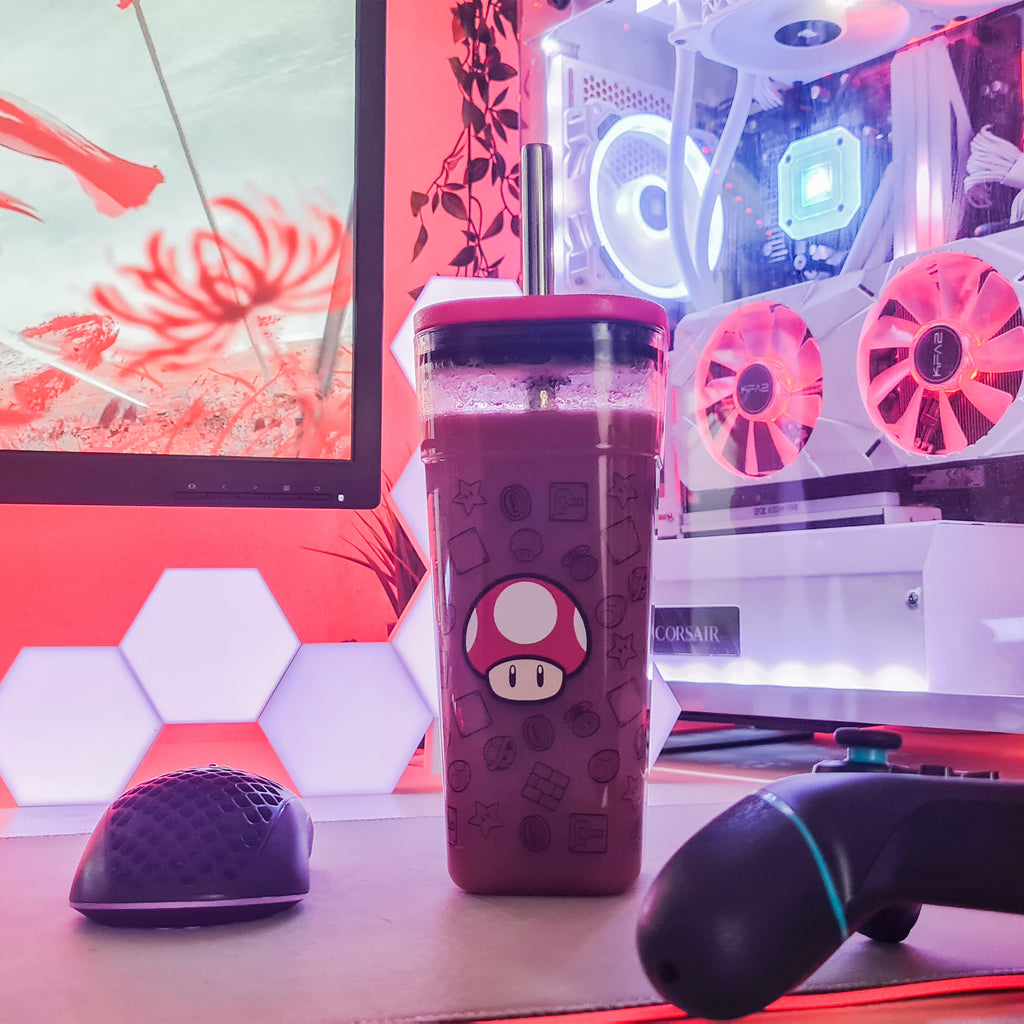 Immagine del prodotto Super Mario - Tazza Super Fungo con cannucce