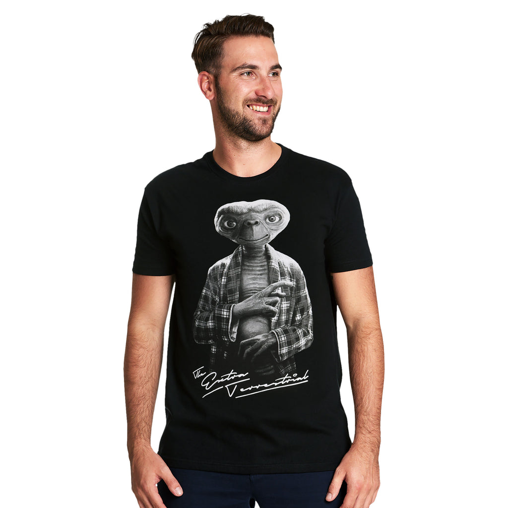 Immagine del prodotto E.T. - T-shirt personaggio monocromatico nero