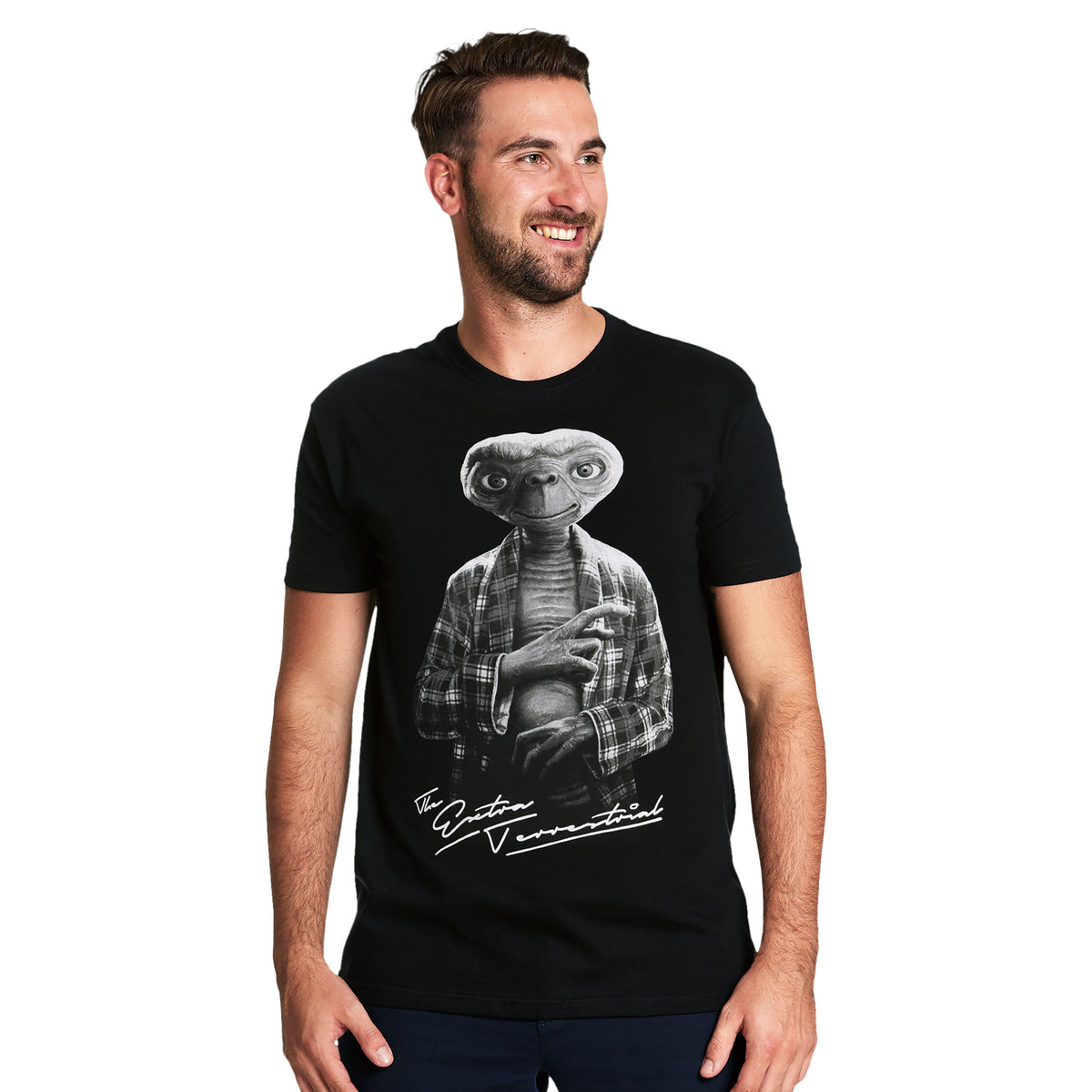 Immagine del prodotto E.T. - T-shirt personaggio monocromatico nero