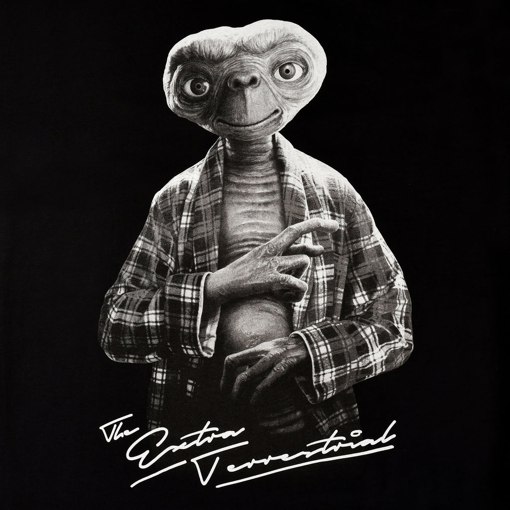 Immagine del prodotto E.T. - T-shirt personaggio monocromatico nero
