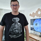 Immagine del prodotto E.T. - T-shirt personaggio monocromatico nero