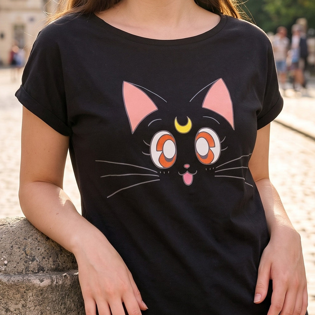 Immagine del prodotto Sailor Moon - Maglietta Luna da donna, colore nero