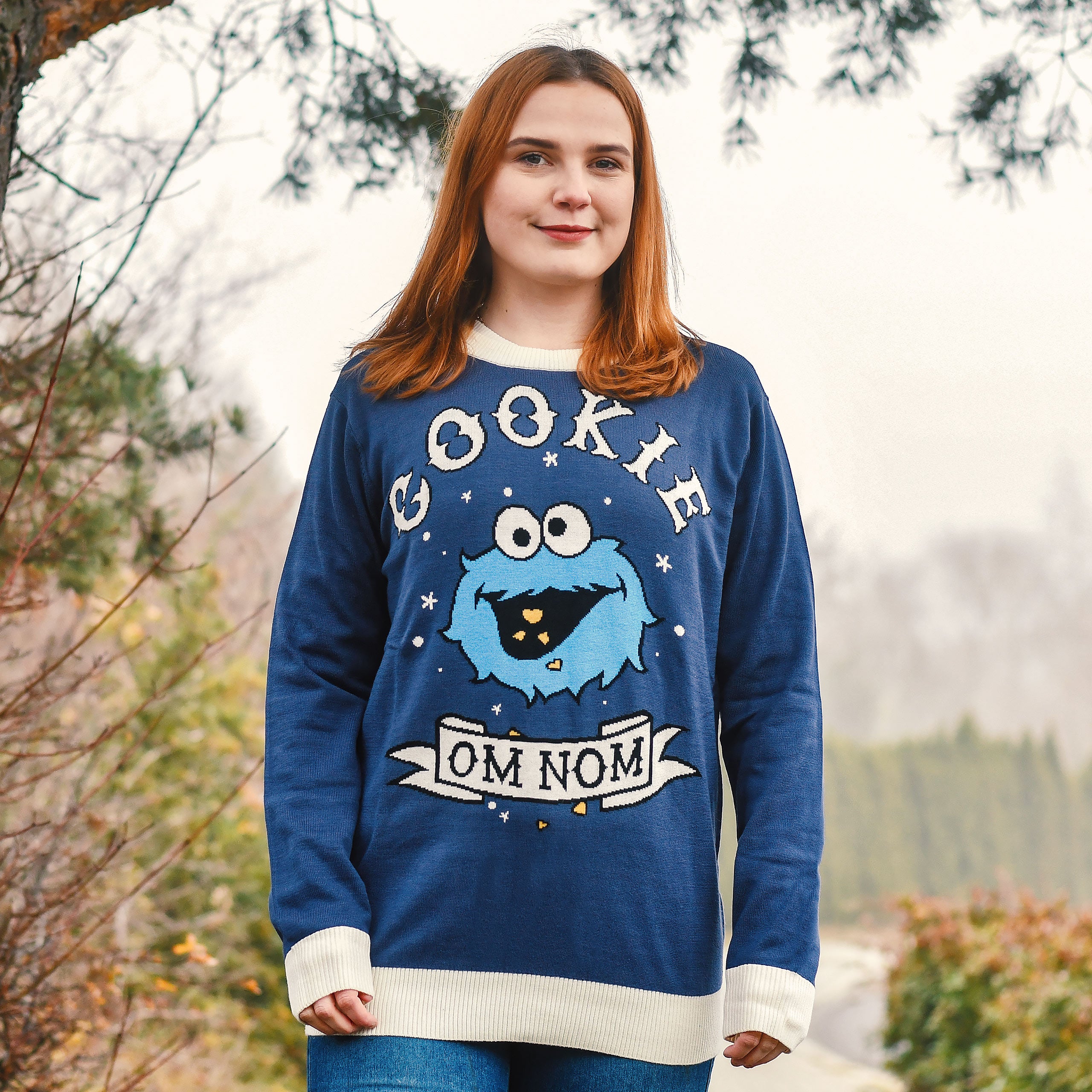 Immagine del prodotto Maglione in maglia Cookie Om Nom del Mostro dei Biscotti - Sesamo Street
