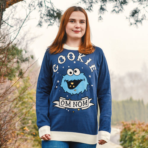 Immagine del prodotto Maglione in maglia Cookie Om Nom del Mostro dei Biscotti - Sesamo Street