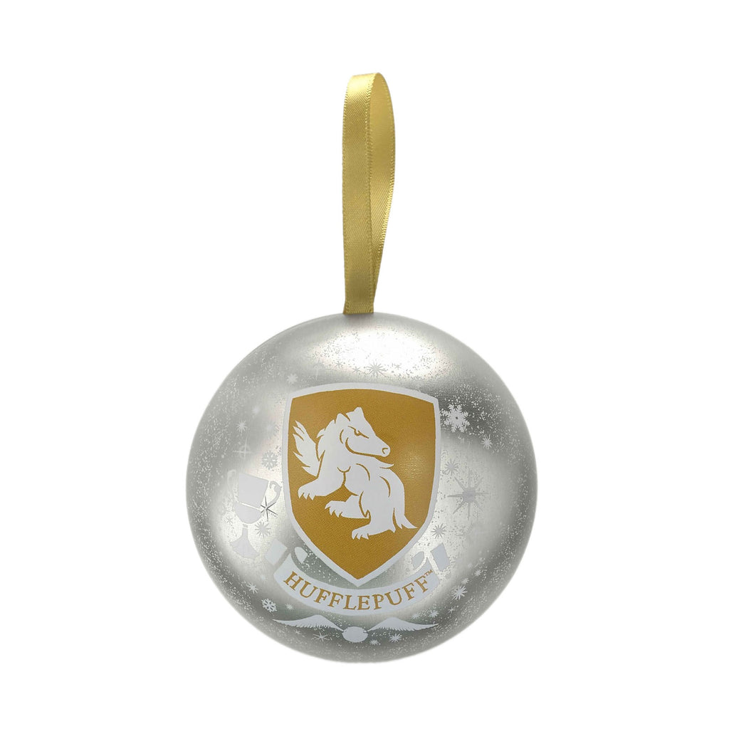 Immagine del prodotto Harry Potter - Pallina di Natale con collana stemma Hufflepuff