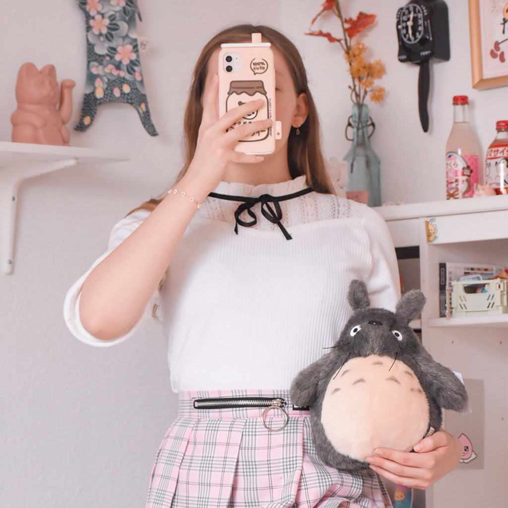 Immagine del prodotto Figura di peluche Totoro grigia