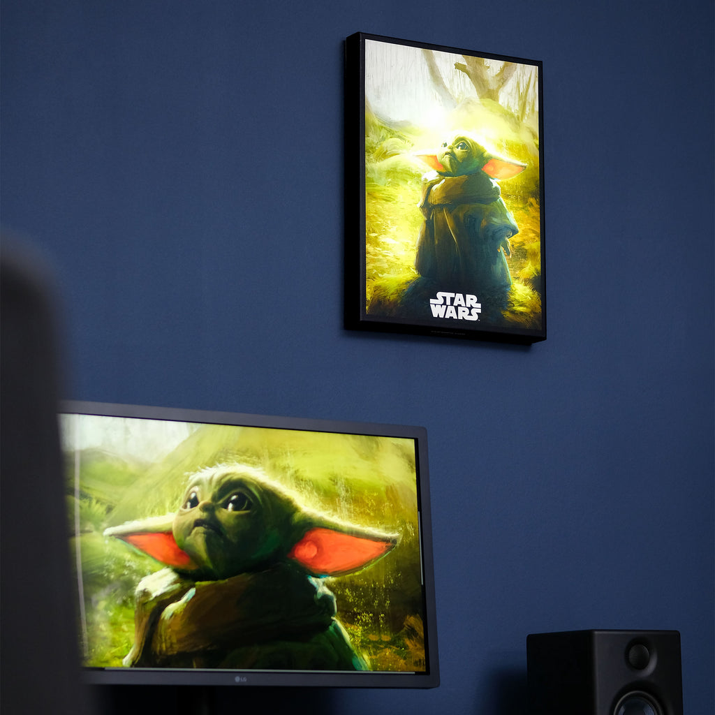Immagine del prodotto Quadro da parete Grogu con luce - Star Wars The Mandalorian