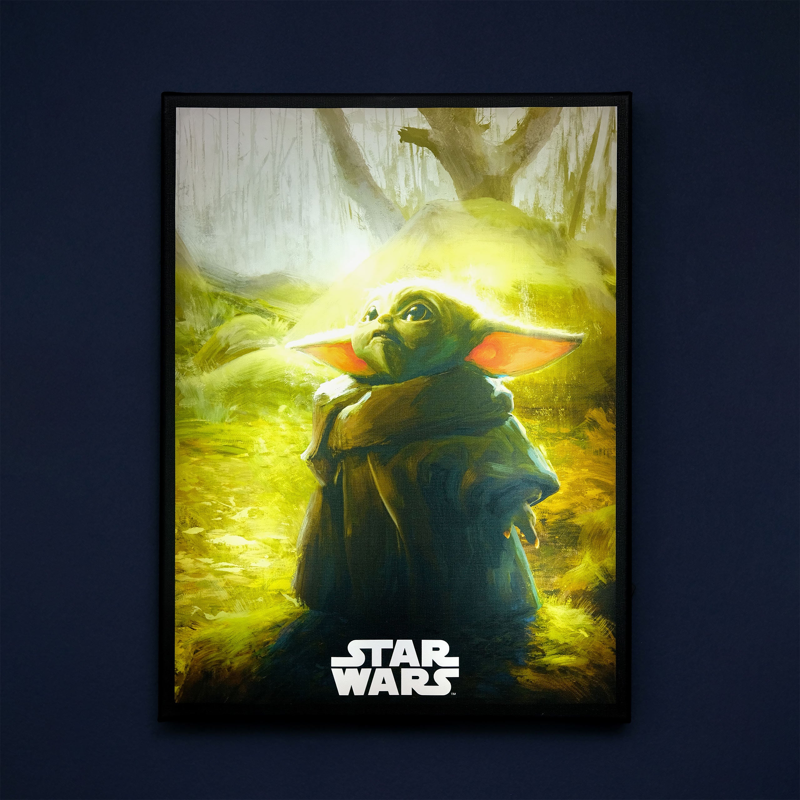 Immagine del prodotto Quadro da parete Grogu con luce - Star Wars The Mandalorian