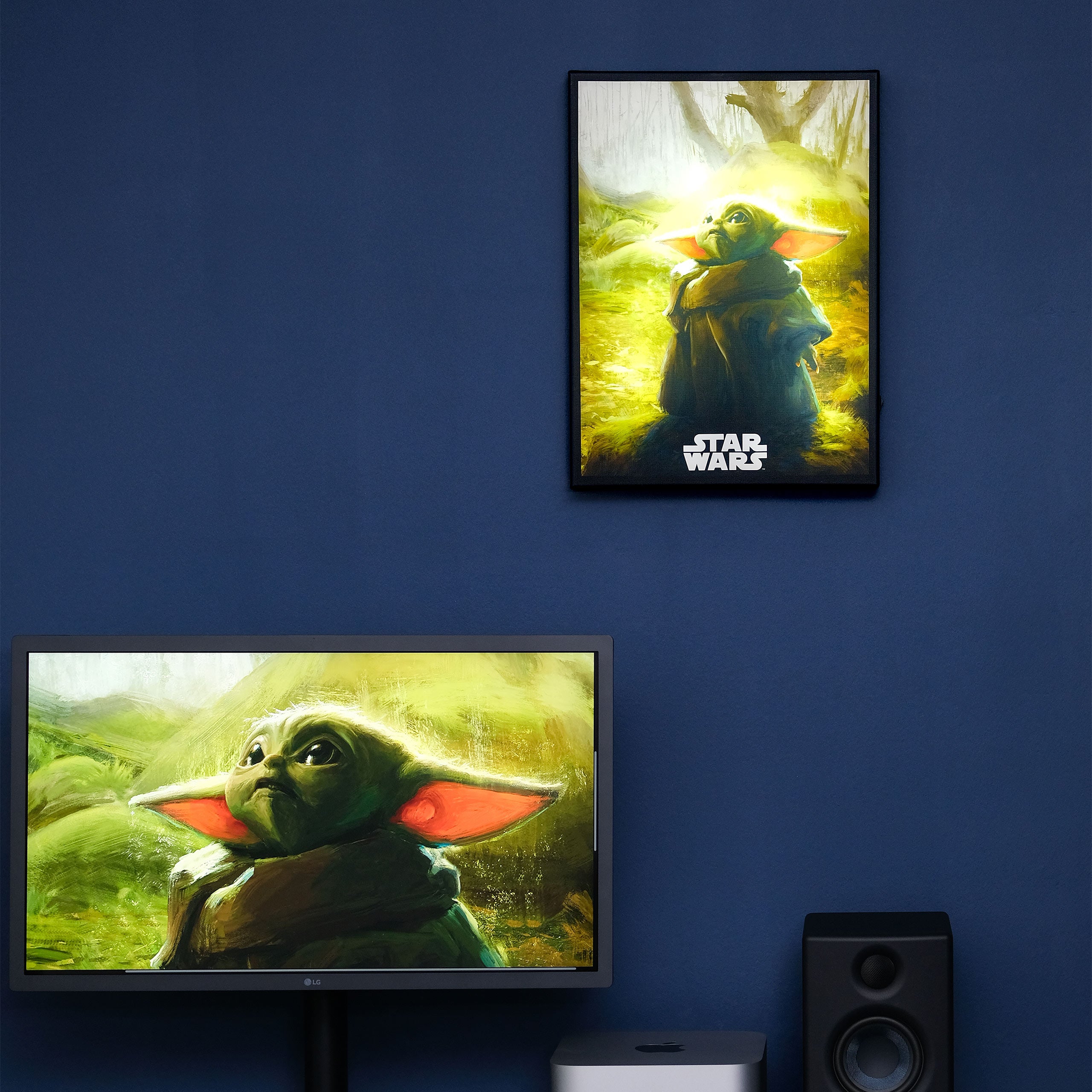 Immagine del prodotto Quadro da parete Grogu con luce - Star Wars The Mandalorian