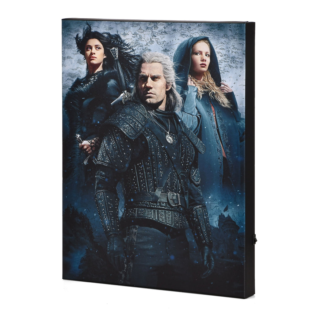 Immagine del prodotto Witcher - Quadro da parete con luce di Ciri, Yennefer & Geralt
