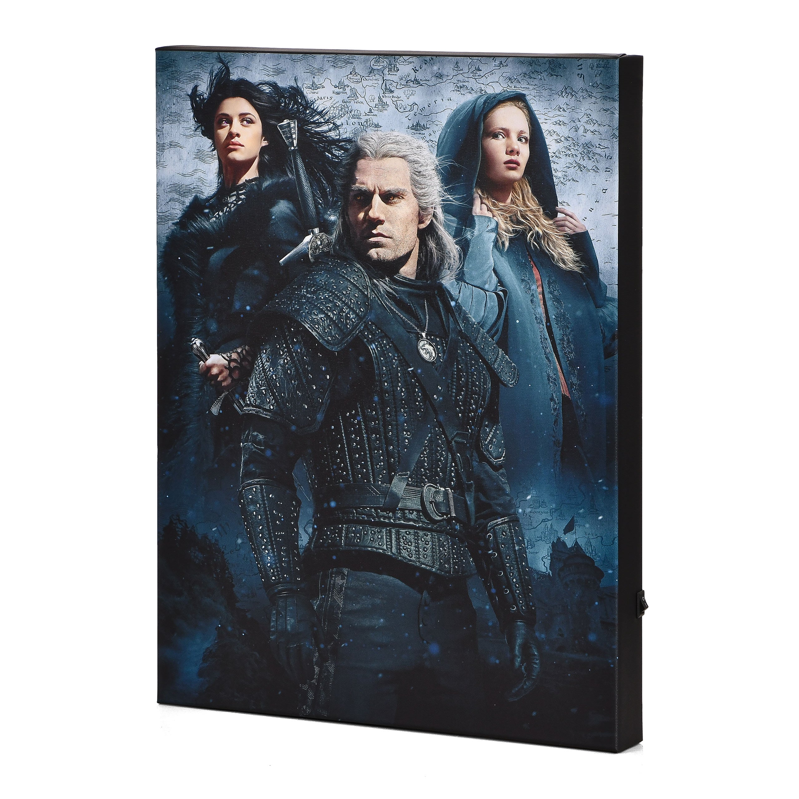 Immagine del prodotto Witcher - Quadro da parete con luce di Ciri, Yennefer & Geralt