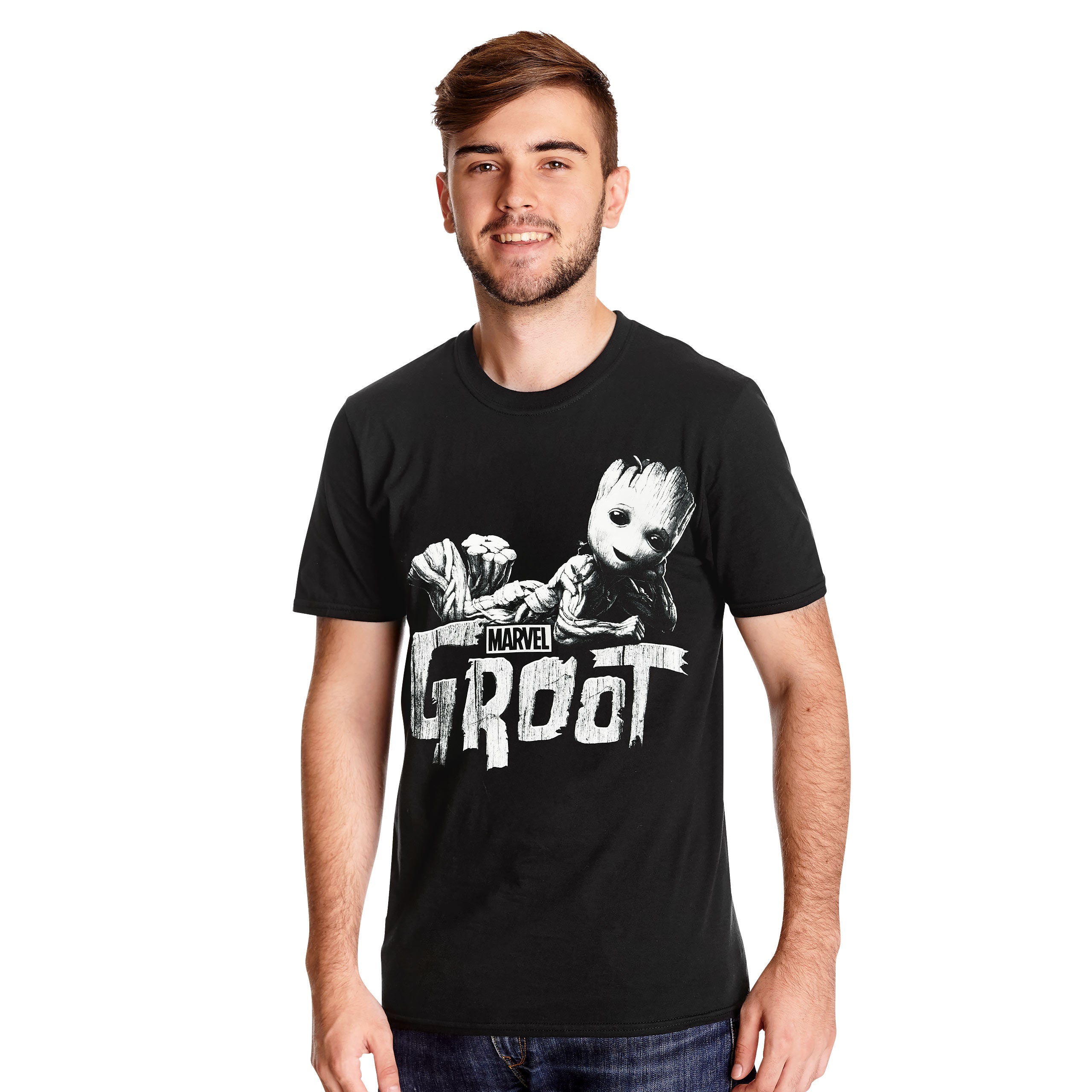 Immagine del prodotto T-shirt nera di Groot - Guardiani della Galassia