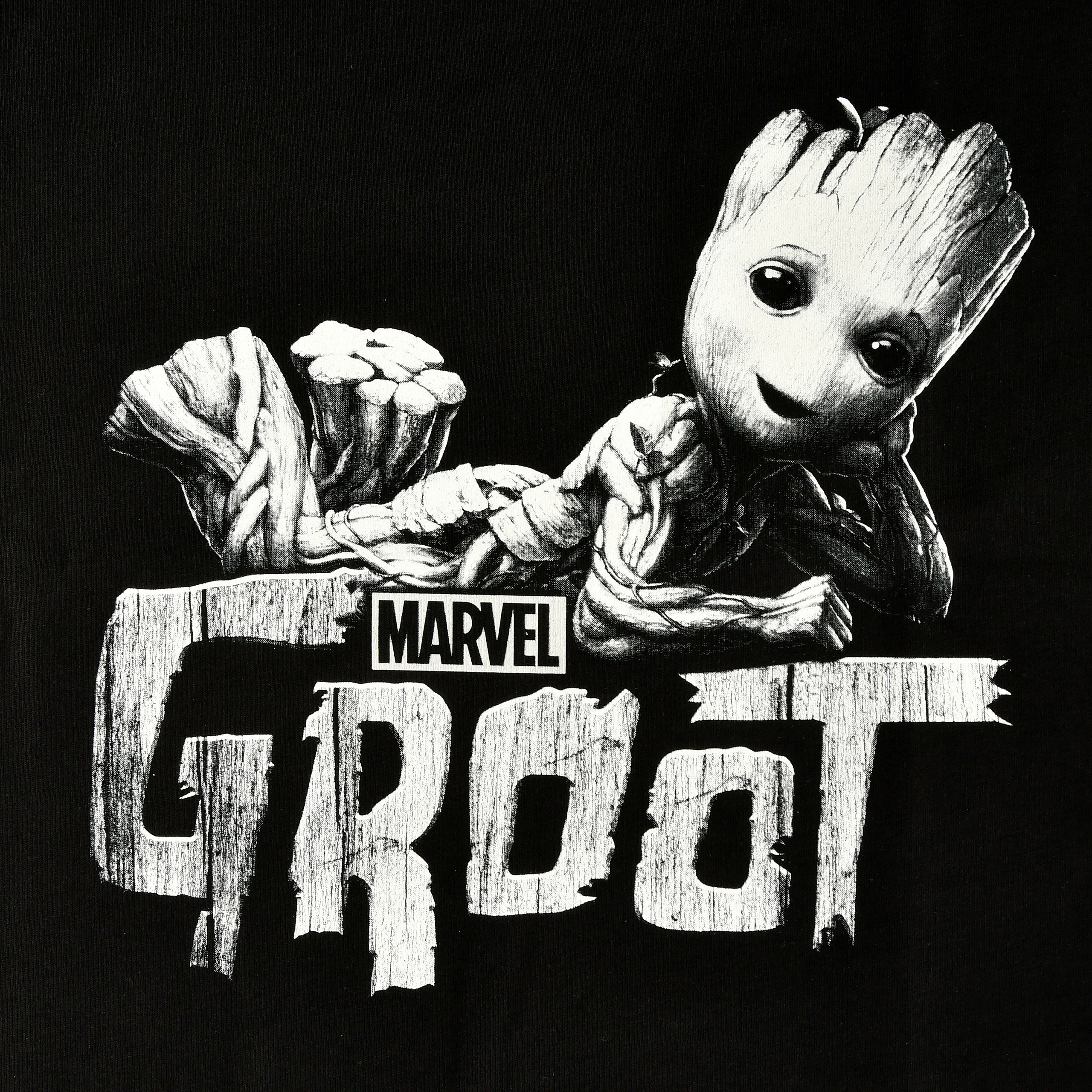 Immagine del prodotto T-shirt nera di Groot - Guardiani della Galassia