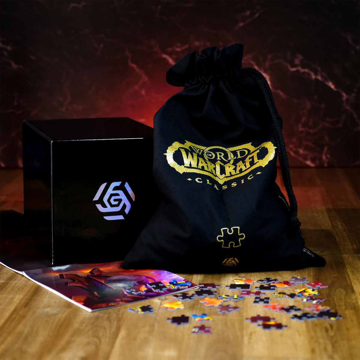 Immagine del prodotto World of Warcraft - Puzzle di Ragnaros con sacchetto di stoffa con logo