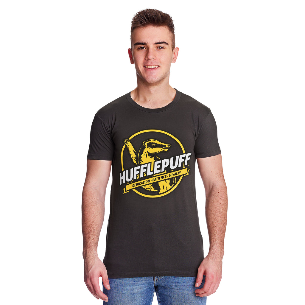 Immagine del prodotto T-shirt grigia Hufflepuff House Values - Harry Potter