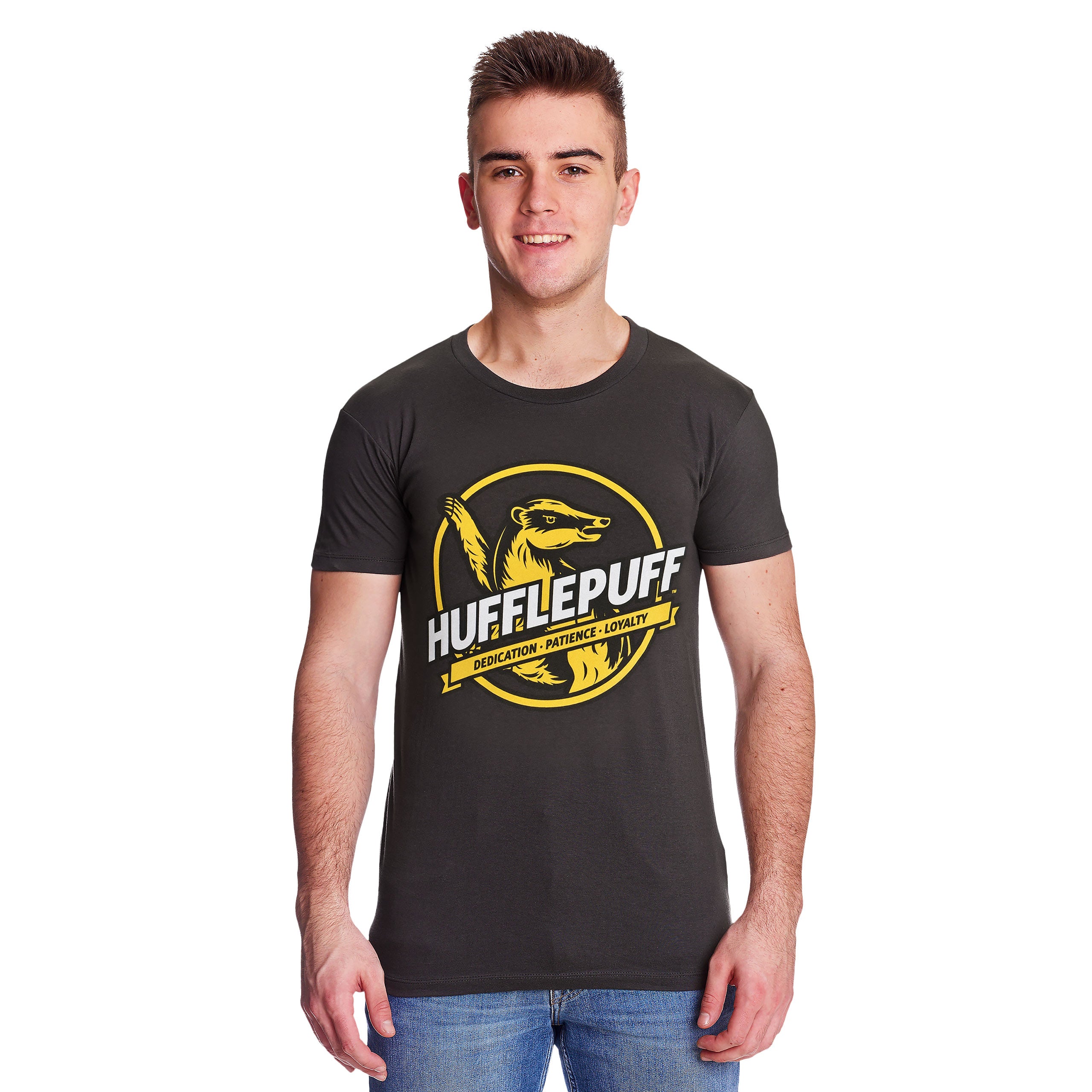 Immagine del prodotto T-shirt grigia Hufflepuff House Values - Harry Potter