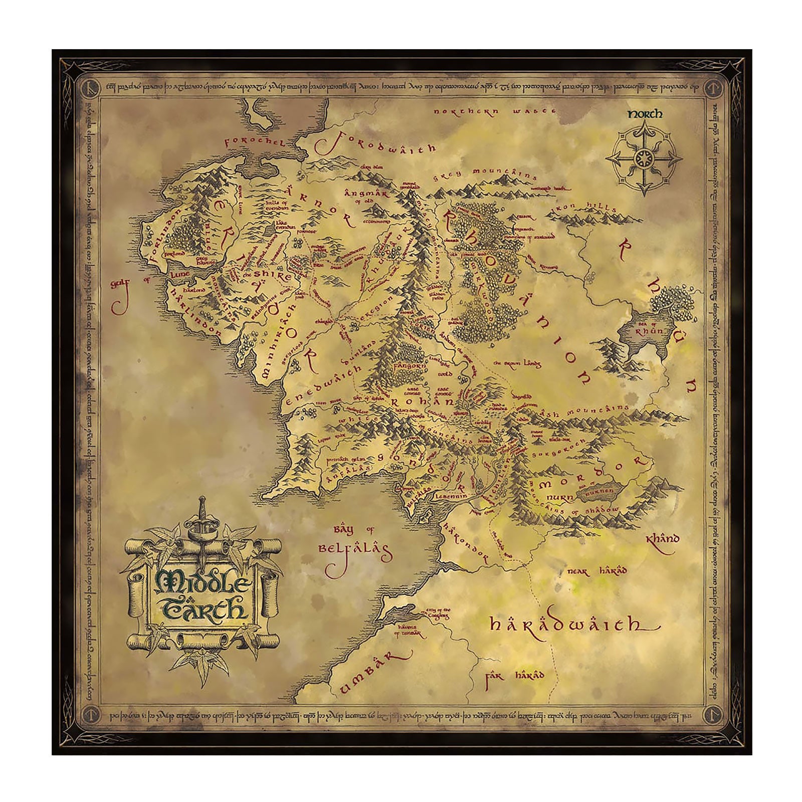 Immagine del prodotto Il Signore degli Anelli - Puzzle Mappa della Terra di Mezzo