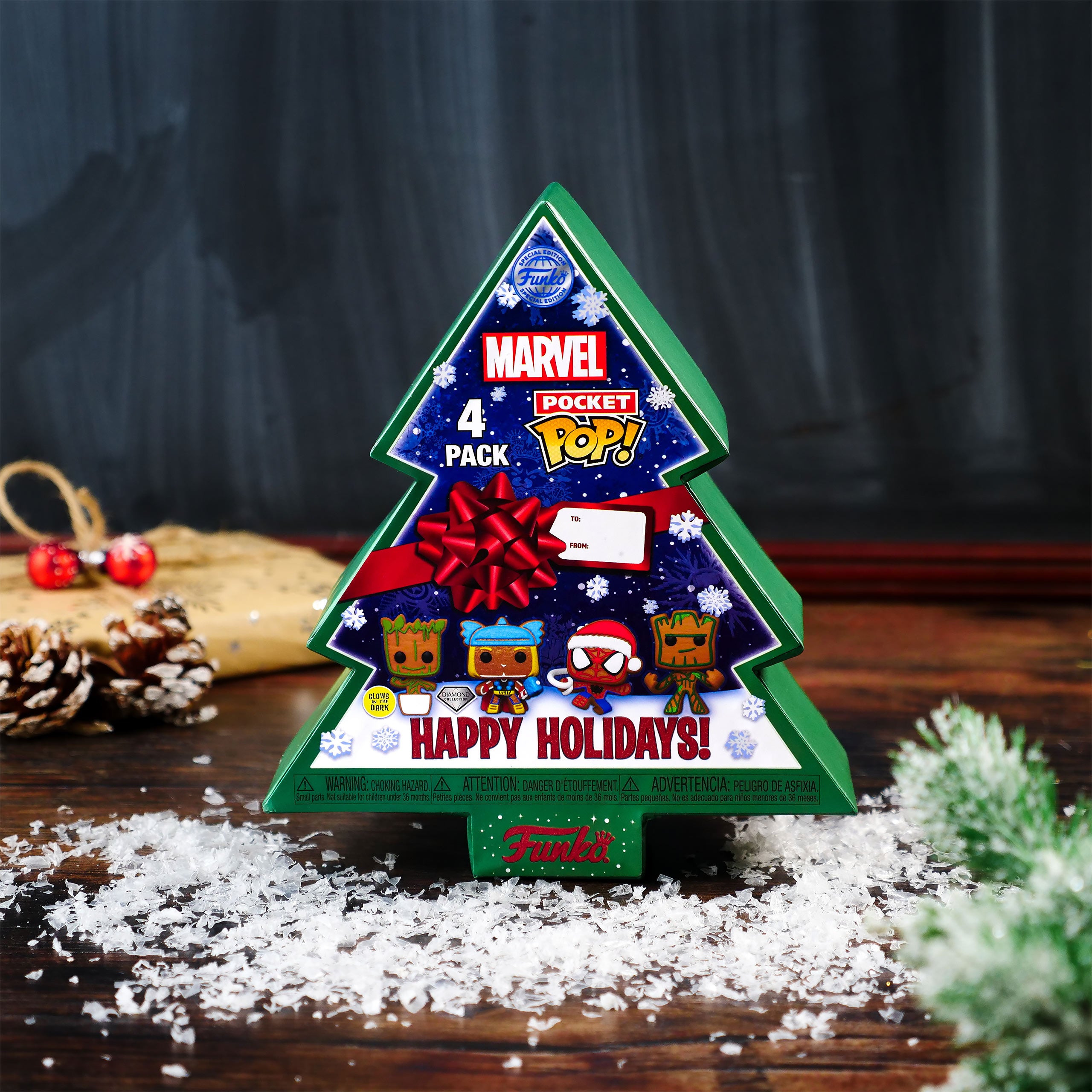 Immagine del prodotto Marvel - Happy Holidays Funko Pocket Pop Set di 4 Figure