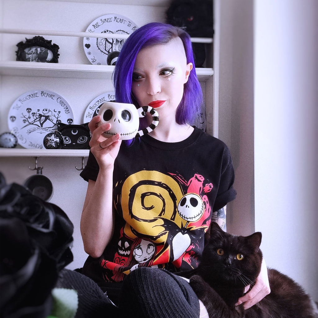 Immagine del prodotto Nightmare Before Christmas - T-shirt Jack & Sally nera