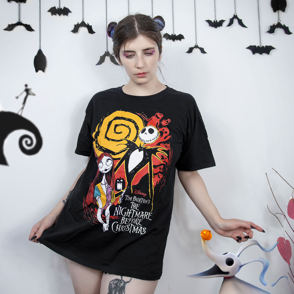 Immagine del prodotto Nightmare Before Christmas - T-shirt Jack & Sally nera