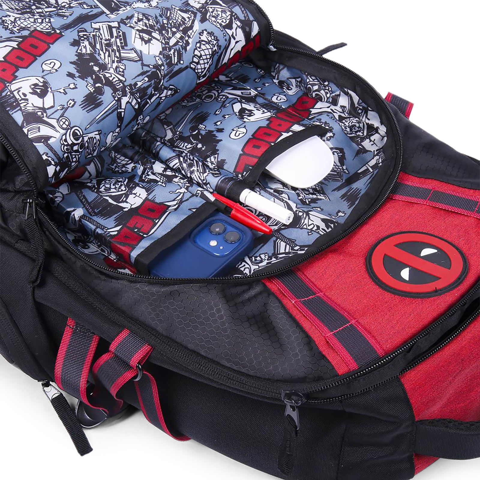 Immagine del prodotto Zaino Deadpool Logo nero-rosso