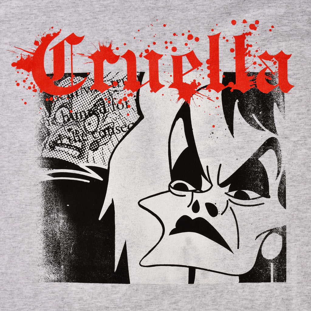 Immagine del prodotto Disney Villains - T-shirt Splatter Cruella grigia