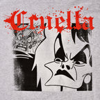 Immagine del prodotto Disney Villains - T-shirt Splatter Cruella grigia