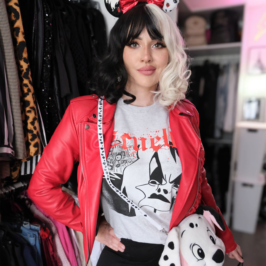 Immagine del prodotto Disney Villains - T-shirt Splatter Cruella grigia