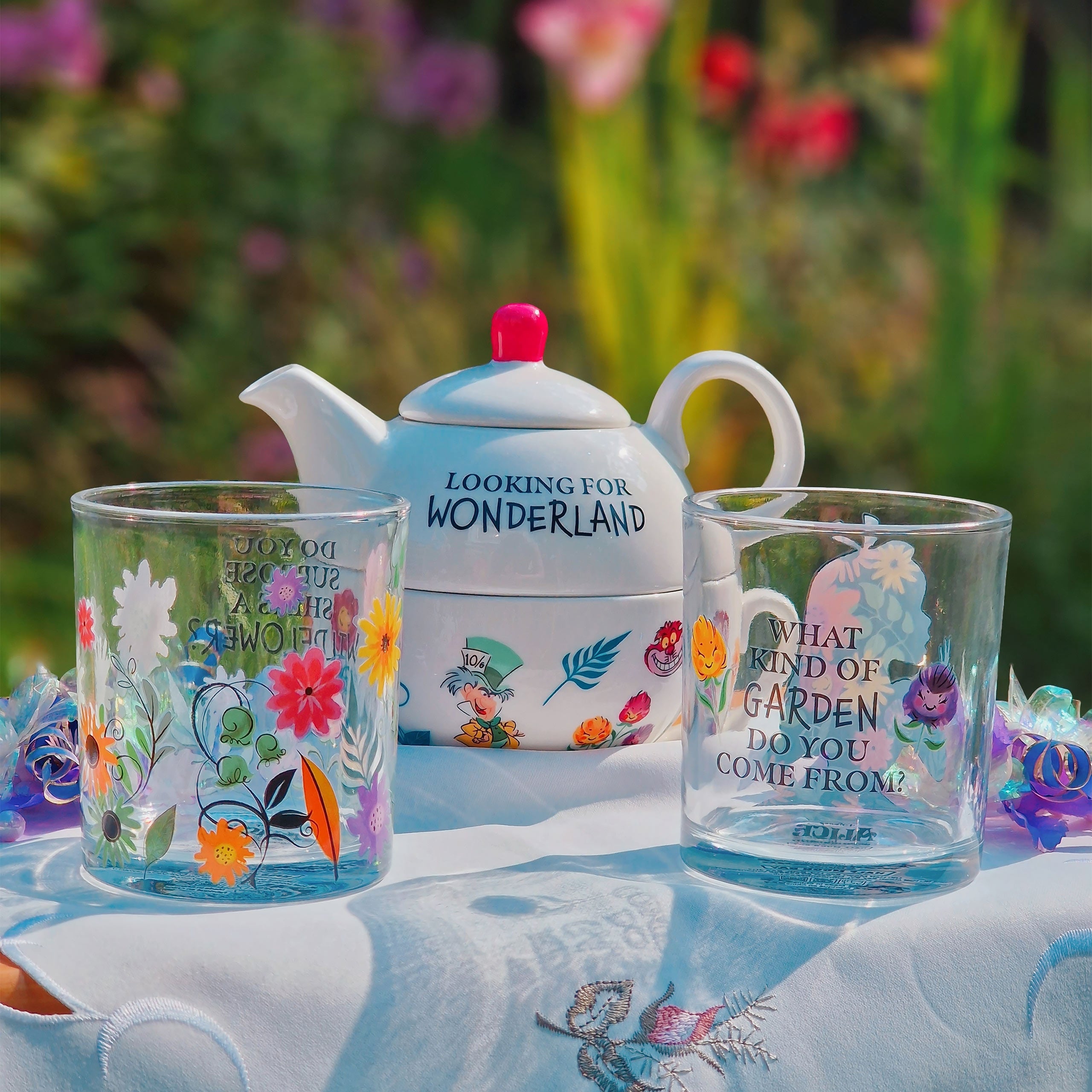 Product image Alice in Wonderland - Flower Glasses Set of 2