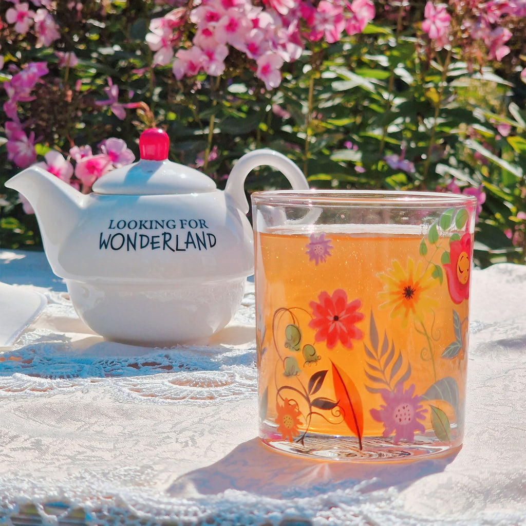 Immagine del prodotto Alice nel Paese delle Meraviglie - Set di 2 bicchieri con fiori