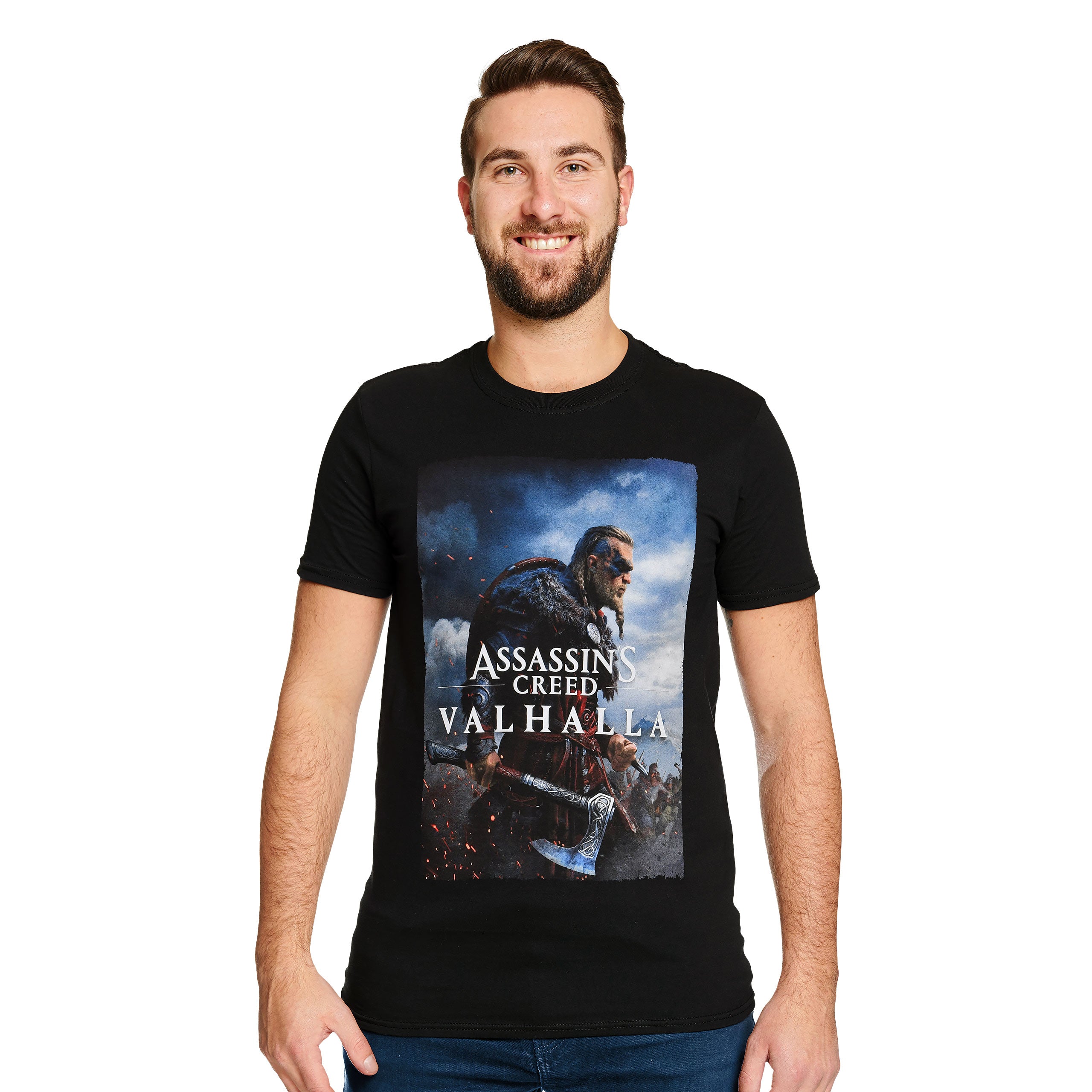 Immagine del prodotto T-shirt Eivor Valhalla nera - Assassin's Creed