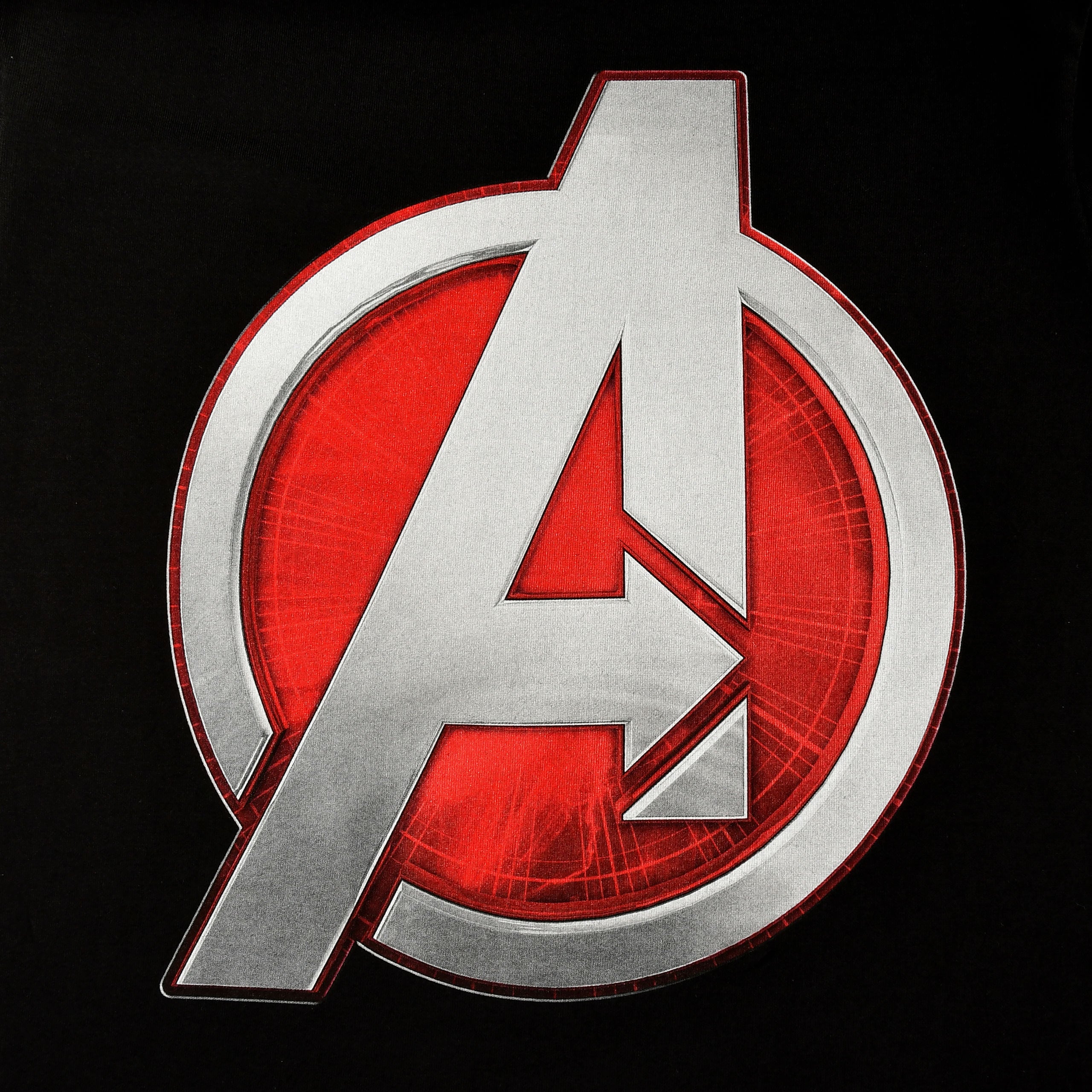 Immagine del prodotto Avengers - T-shirt nera con logo argentato