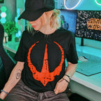 Immagine del prodotto T-shirt nera con logo Ribellione - Star Wars Andor
