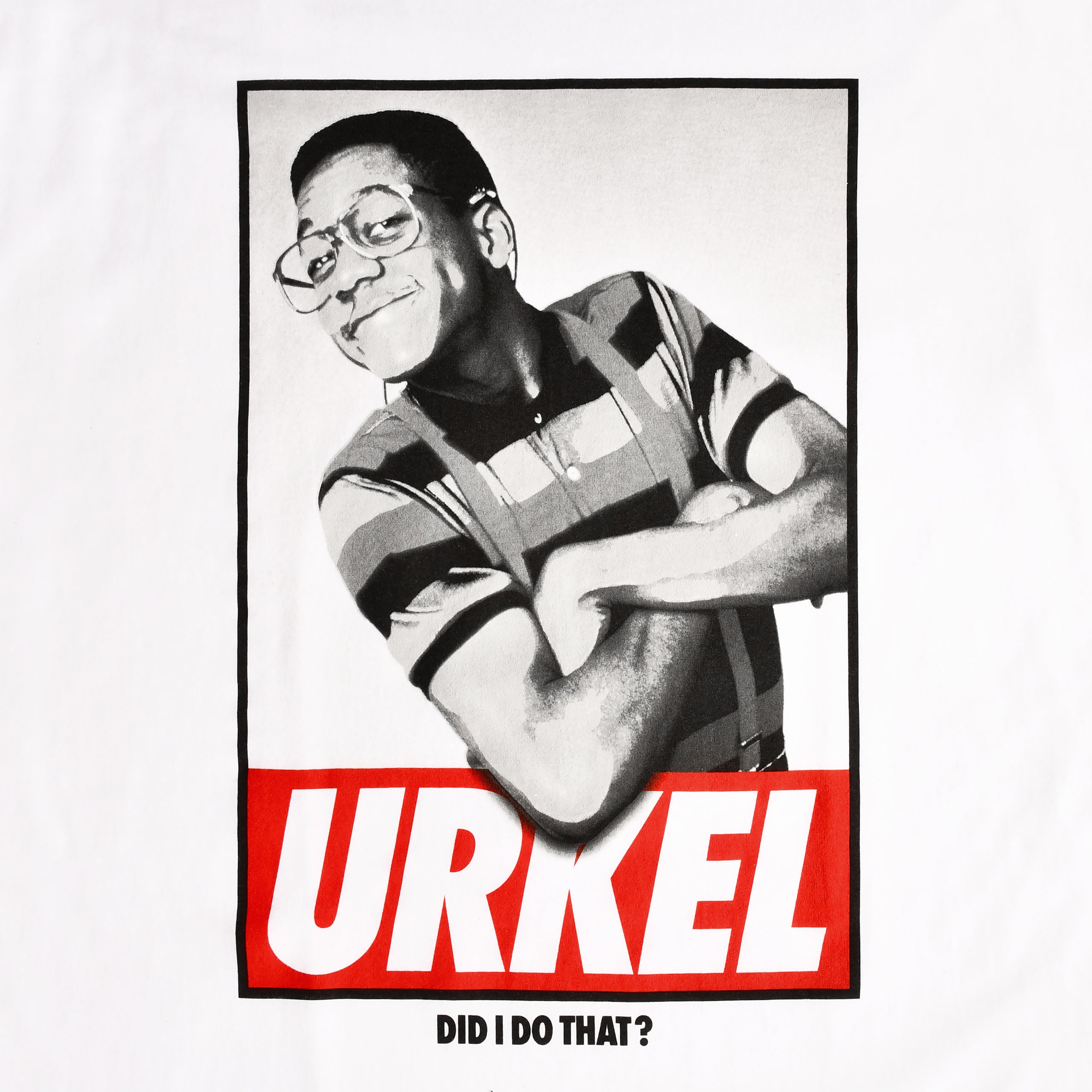 Immagine del prodotto Tutti sotto lo stesso tetto - T-shirt bianca di Steve Urkel WB 100th