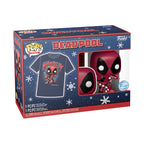 Immagine del prodotto T-shirt di Natale di Deadpool con figura Funko Pop