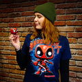 Immagine del prodotto T-shirt di Natale di Deadpool con figura Funko Pop