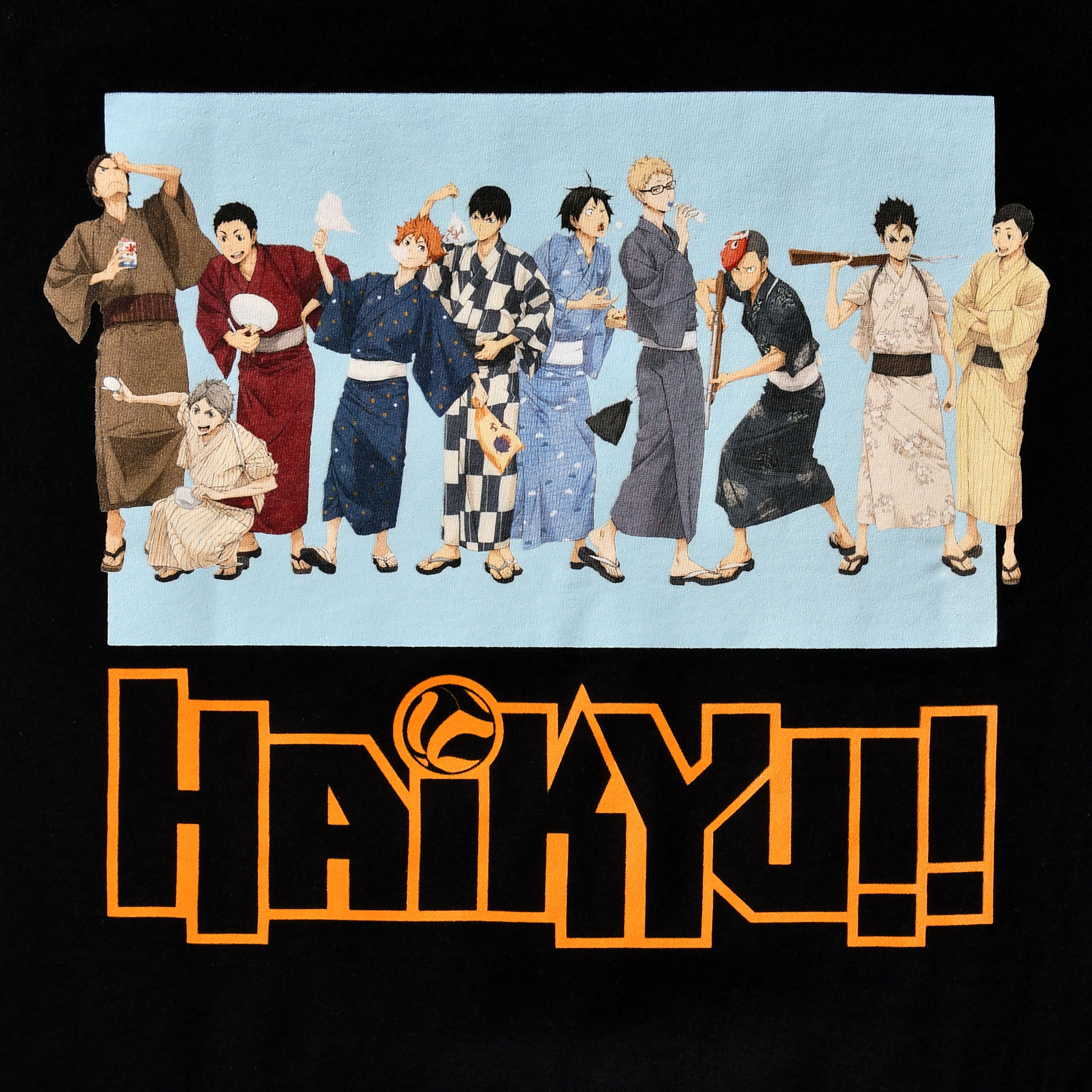 Immagine del prodotto Haikyu!! - Maglietta nera del gruppo in Yukata